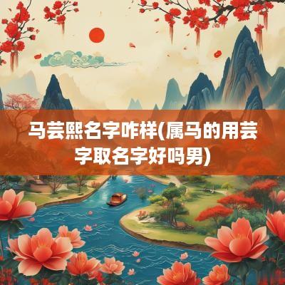 马芸熙名字咋样(属马的用芸字取名字好吗男)