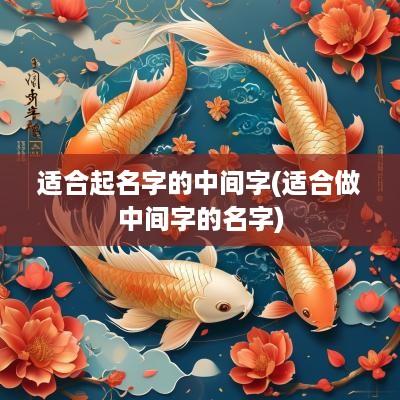 适合起名字的中间字(适合做中间字的名字)