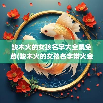 缺木火的女孩名字大全集免费(缺木火的女孩名字带火金可以吗)