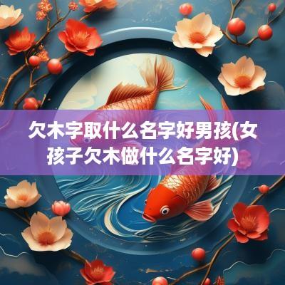 欠木字取什么名字好男孩(女孩子欠木做什么名字好)