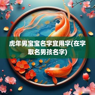 蛇年男宝宝名字宜用字(在字取名男孩名字)