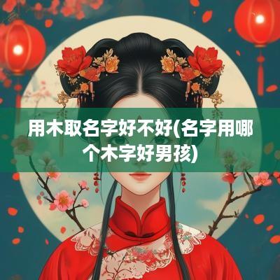 用木取名字好不好(名字用哪个木字好男孩)