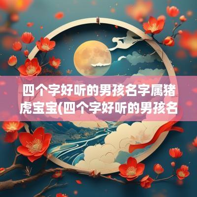 四个字好听的男孩名字属猪虎宝宝(四个字好听的男孩名字属猪取名)