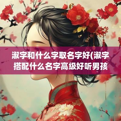 淑字和什么字取名字好(淑字搭配什么名字高级好听男孩)