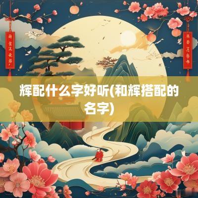 辉配什么字好听(和辉搭配的名字)