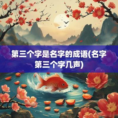 第三个字是名字的成语(名字第三个字几声)