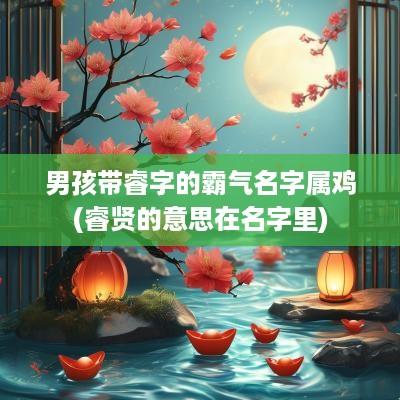 男孩带睿字的霸气名字属鸡(睿贤的意思在名字里)