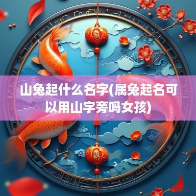 山兔起什么名字(属兔起名可以用山字旁吗女孩)