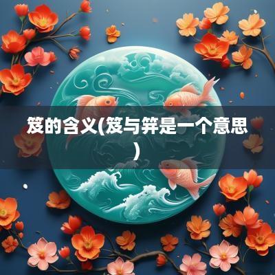 笈的含义(笈与笄是一个意思)