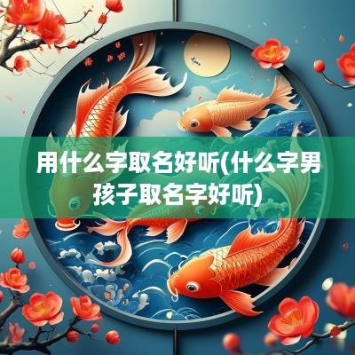 用什么字取名好听(什么字男孩子取名字好听)