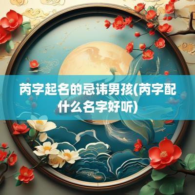 芮字起名的忌讳男孩(芮字配什么名字好听)