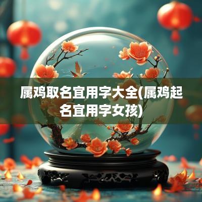 属鸡取名宜用字大全(属鸡起名宜用字女孩)