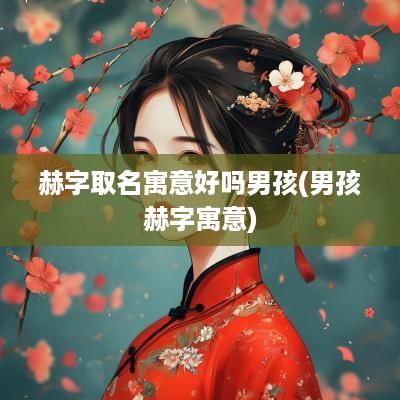 赫字取名寓意好吗男孩(男孩赫字寓意)