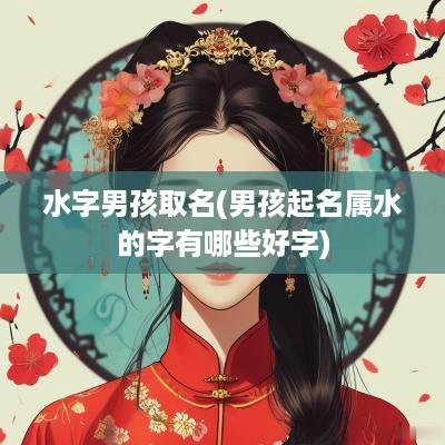 水字男孩取名(男孩起名属水的字有哪些好字)