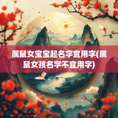 属鼠女宝宝起名字宜用字(属鼠女孩名字不宜用字)