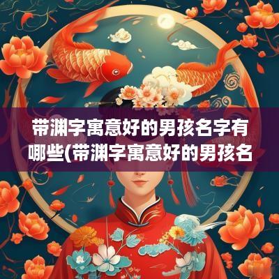 带渊字寓意好的男孩名字有哪些(带渊字寓意好的男孩名字大全)