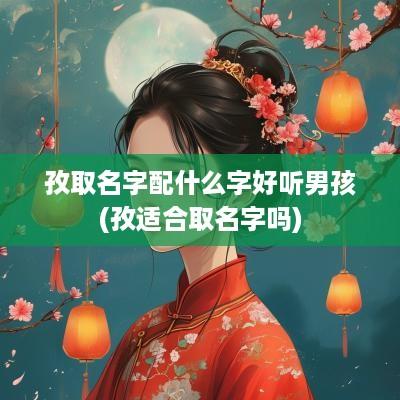 孜取名字配什么字好听男孩(孜适合取名字吗)