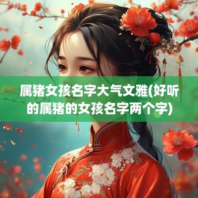 属猪女孩名字大气文雅(好听的属猪的女孩名字两个字)
