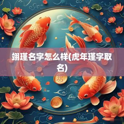翊瑾名字怎么样(蛇年瑾字取名)