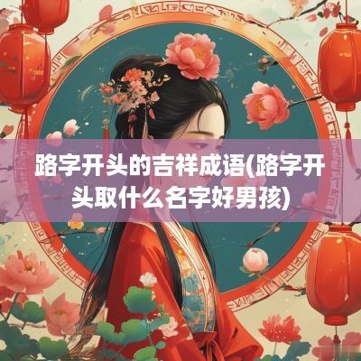 路字开头的吉祥成语(路字开头取什么名字好男孩)