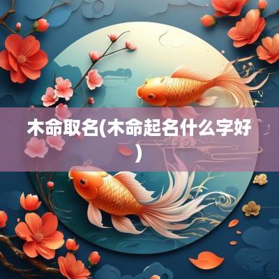 木命取名(木命起名什么字好)