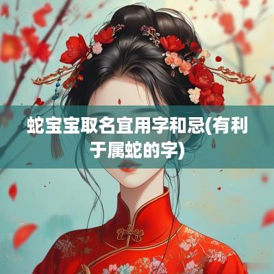 蛇宝宝取名宜用字和忌(有利于属蛇的字)