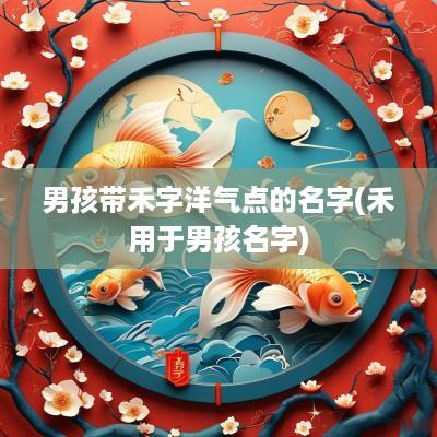 男孩带禾字洋气点的名字(禾用于男孩名字)