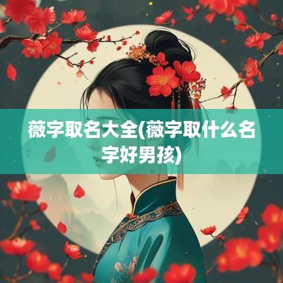 薇字取名大全(薇字取什么名字好男孩)