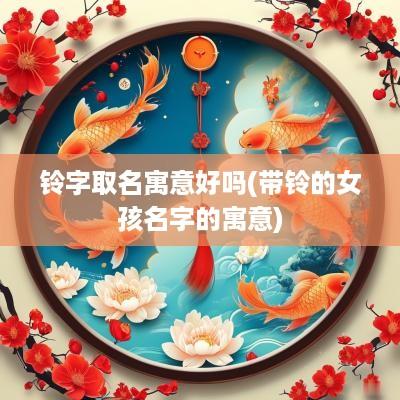 铃字取名寓意好吗(带铃的女孩名字的寓意)