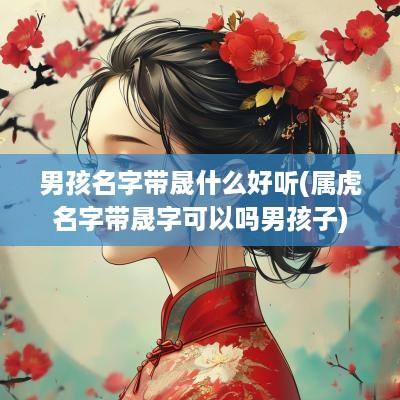 男孩名字带晟什么好听(属虎名字带晟字可以吗男孩子)