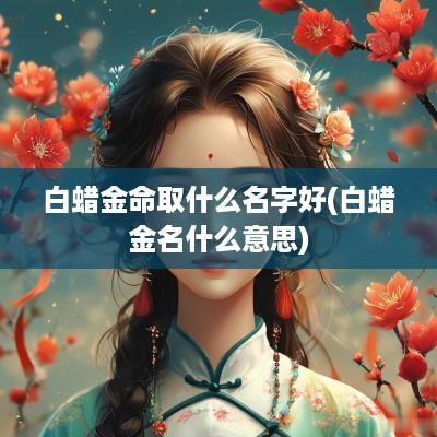 白蜡金命取什么名字好(白蜡金名什么意思)