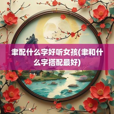 聿配什么字好听女孩(聿和什么字搭配最好)