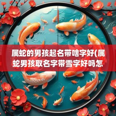 属蛇的男孩起名带啥字好(属蛇男孩取名字带雪字好吗怎么取)