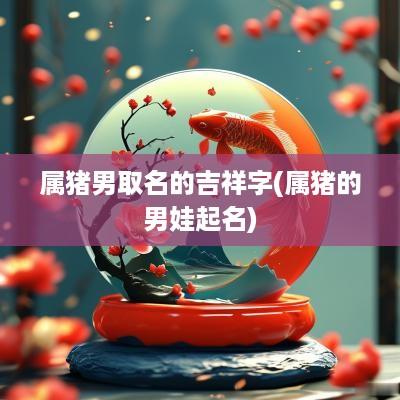 属猪男取名的吉祥字(属猪的男娃起名)