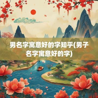 男名字寓意好的字知乎(男子名字寓意好的字)