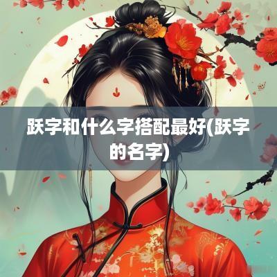 跃字和什么字搭配最好(跃字的名字)