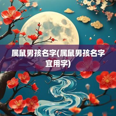 属鼠男孩名字(属鼠男孩名字宜用字)