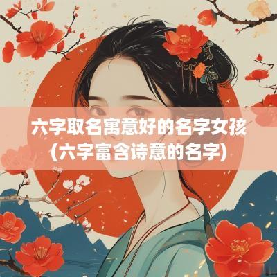 六字取名寓意好的名字女孩(六字富含诗意的名字)