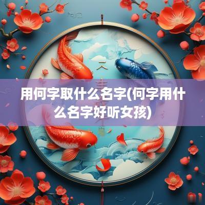 用何字取什么名字(何字用什么名字好听女孩)