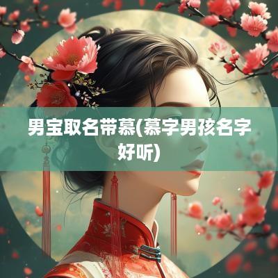 男宝取名带慕(慕字男孩名字好听)