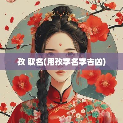 孜 取名(用孜字名字吉凶)