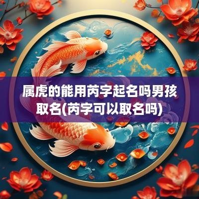 属虎的能用芮字起名吗男孩取名(芮字可以取名吗)