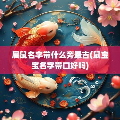 属鼠名字带什么旁最吉(鼠宝宝名字带口好吗)