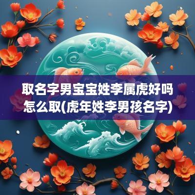 取名字男宝宝姓李属虎好吗怎么取(蛇年姓李男孩名字)