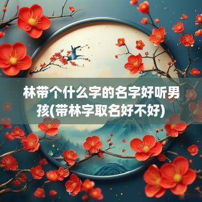 林带个什么字的名字好听男孩(带林字取名好不好)