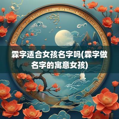 霖字适合女孩名字吗(霖字做名字的寓意女孩)