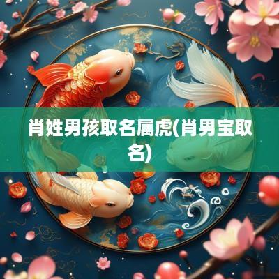 肖姓男孩取名属虎(肖男宝取名)