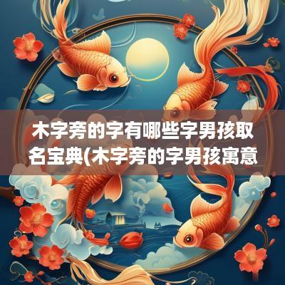 木字旁的字有哪些字男孩取名宝典(木字旁的字男孩寓意好)