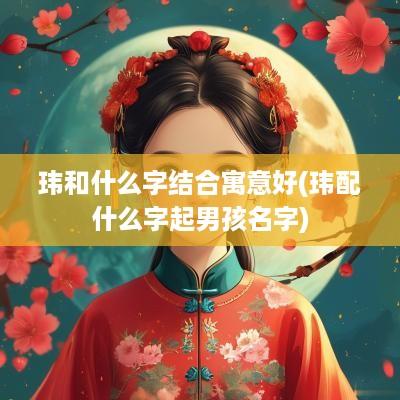 玮和什么字结合寓意好(玮配什么字起男孩名字)