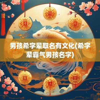 男孩希字辈取名有文化(希字辈霸气男孩名字)